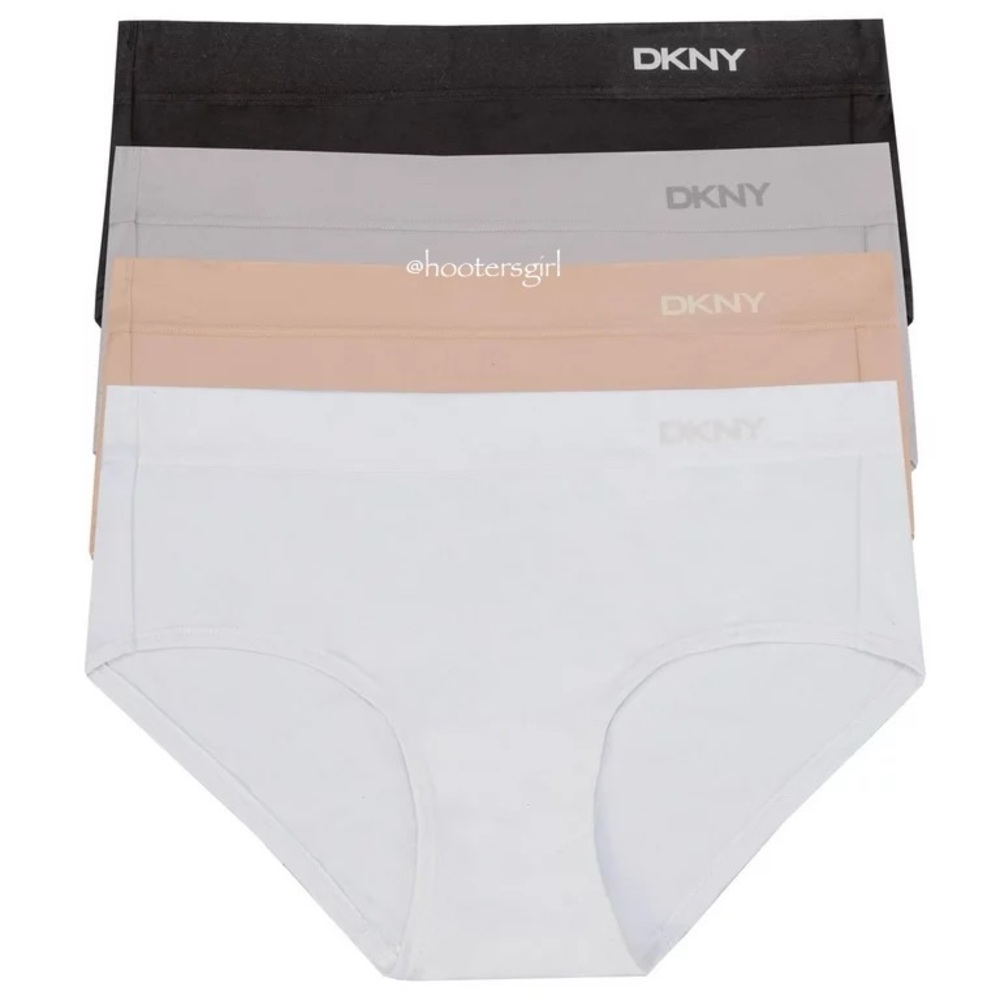 DKNY Ladies 4 Pack Microfiber Hipster